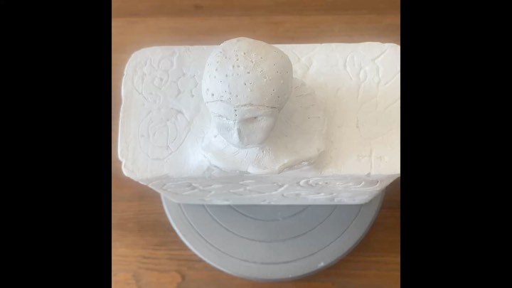 Sculpture "L’Observateur" … (Vue plongeante)